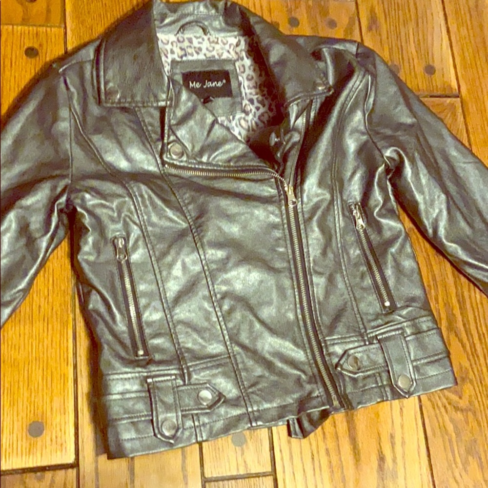 Black vegan leather jacket